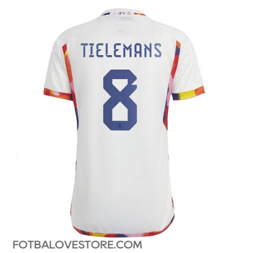 Belgie Youri Tielemans #8 Venkovní Dres MS 2022 Krátkým Rukávem